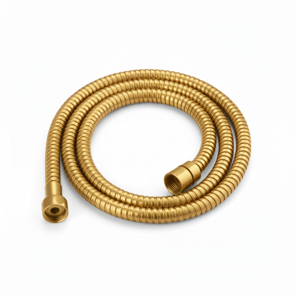 Flexible  1.2m Ducha lat�n Dorado cepillado 1081TG Griferias Borras