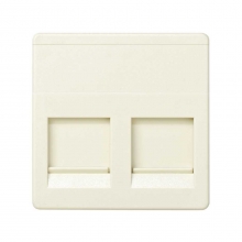 ref. 27486-32 | ADAPTADOR 2 CONECTORES RJ-AMP MARFIL