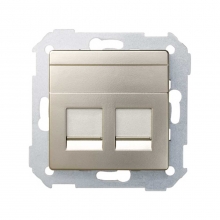 ref. 82006-34 | Adaptador 2 conectores RJ-AMP Simon 82 cava mate