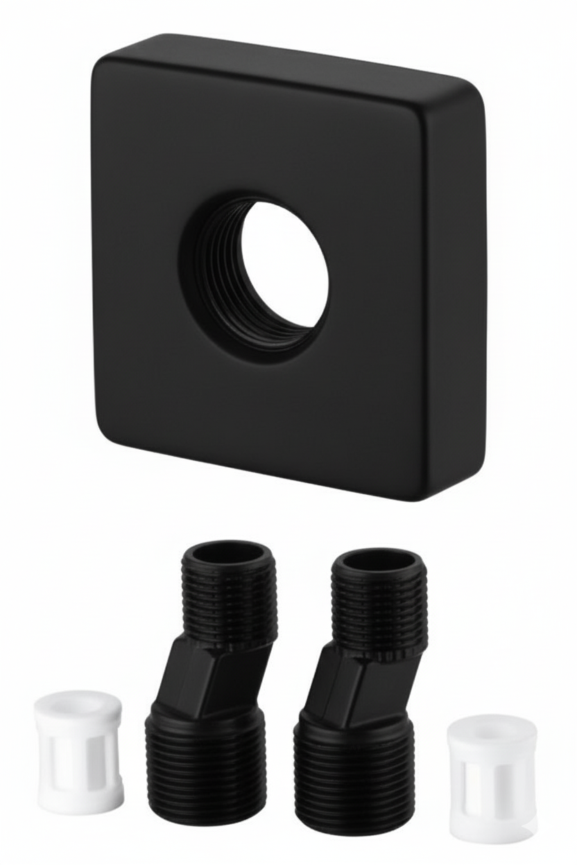 Florones con exc�ntricas  Componentes  Negro mate 159NM Griferias Borras