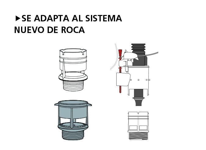 Mecanismo de cisterna WC Tronic 2 sin contacto de WIRQUIN