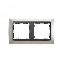 ref. 82824-33 | Marco Simon 82 con 2 elementos aluminio mate/zcalo grafito