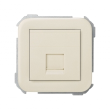 ref. 31085-61 | Adaptador Simon 31 con 1 conector RJ-AMP marfil