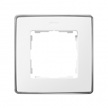 ref. 8201610-244 | Marco DETAIL 82 con 1 elemento blanco base en cromo