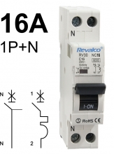 Interruptor Automtico RV301N - 16KA, 1 mdulo - intensidad 6A Curva C