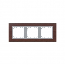 ref. 82937-65 | Marco Simon 82 con 3 elementos nature wengue