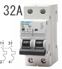 Interruptor Automático RV30 - 6KA, intensidad 32A Curva C