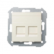 ref. 82006-31 | Adaptador 2 conectores RJ-AMP Simon 82 marfil