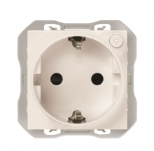 Base de enchufe Schuko iO 21000432-090 SIMON 270 Blanco