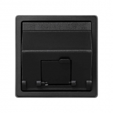 ref. 73585-62 | Soporte Simon 73 loft con 1 conector RJ45 grafito