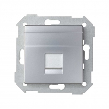 ref. 82005-33 | Adaptador Simon 82 con 1 conector RJ-AMP aluminio mate