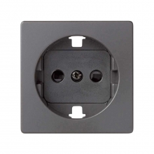ref. 8200041-096 | Tapa para base de enchufe schuko Simon 82 titanio