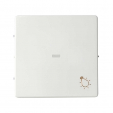ref. 8200016-090 | Tecla individual pulsador Simon 82 con visor + luz blanco mate