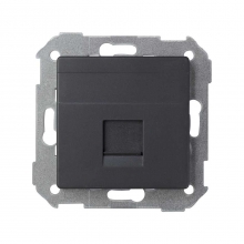ref. 82005-38 | Adaptador Simon 82 con 1 conector RJ-AMP grafito