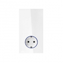 ref. 10032108-130 | Kit base de enchufe schuko HUB PRO iO Simon 100 blanco