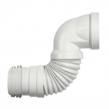 Manguito WC extensible acodado con armadura met�lica WIRQUIN 70950167