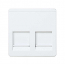 ref. 27486-35 | ADAPTADOR 2 CONECTORES RJ-AMP BLANCO NIEVE