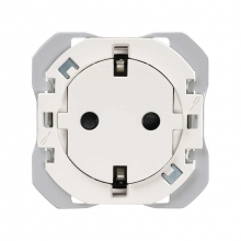 Base de enchufe Clean schuko 20000434-090 SIMON 270 Blanco