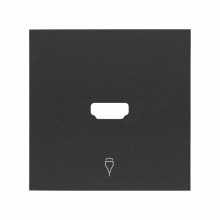ref. 10001094-238 | Tapa Simon 100 para conector HDMI 2M negro mate