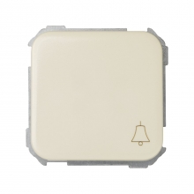 ref. 31650-31 | Pulsador con grabado campana Simon 31 marfil