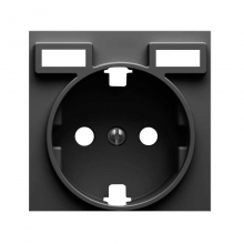 ref. 8200049-096 | Tapa para base de enchufe schuko Simon 82 con 2 bocas carga USB 2.1A tipo A tita