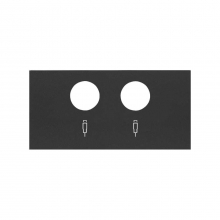 ref. 10000053-238 | Tapa Simon 100 para toma R-TV+SAT negro mate