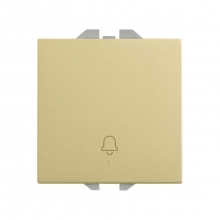 Pulsador con grabado Campana 10A  20000152-097 SIMON 270 Bronce