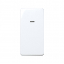 ref. 27202-64 | Conmutador con piloto estrecho Simon 27 blanco nieve