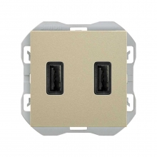 Cargador USB doble A+A 3,1A Smartcharge 20000196-094 SIMON 270 Cava