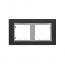 ref. 82927-38 | Marco Simon 82 con 2 elementos nature inoxidable negro