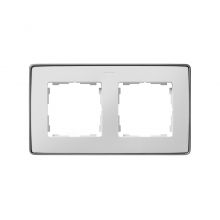 ref. 8201620-243 | Marco DETAIL 82 con 2 elementos blanco base aluminio