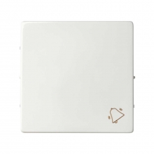 ref. 8200017-090 | Tecla individual pulsador Simon 82 con campana blanco mate