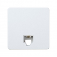 ref. 27480-35 | Toma telefono Simon 27 con 4 conexiones ancho blanco nieve