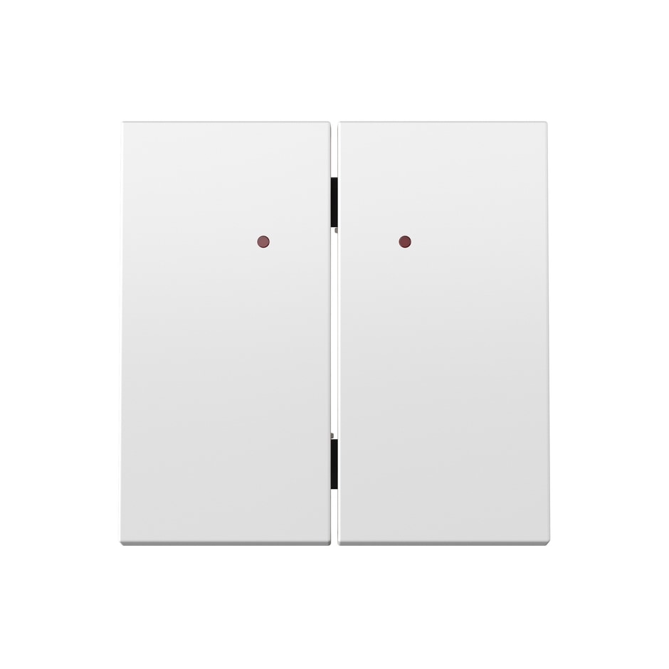 Tecla doble con visor para mecanismo basculante blanco mate | Simon 360 blanco mate