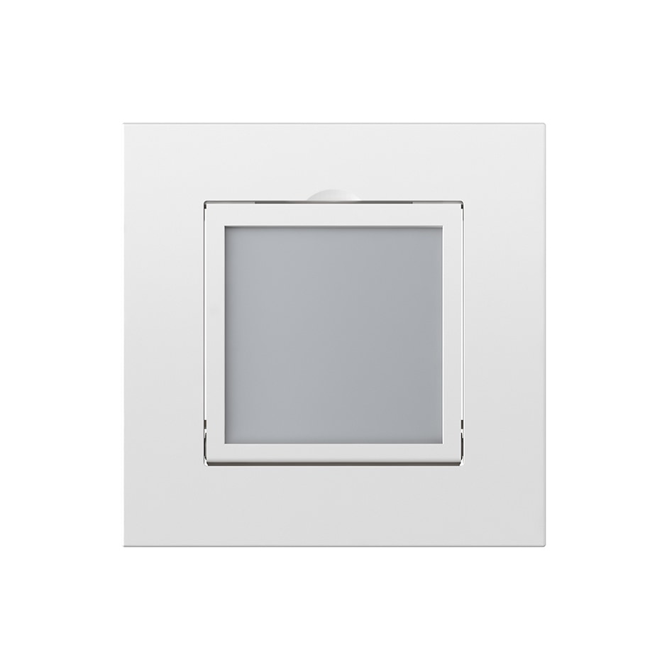 Tapa con visor para la baliza de cortes�a blanco mate | Simon 360 blanco mate