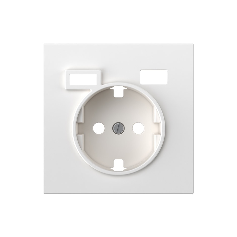 Tapa para schuko + 2USB A+C blanco mate | Simon 360 blanco mate