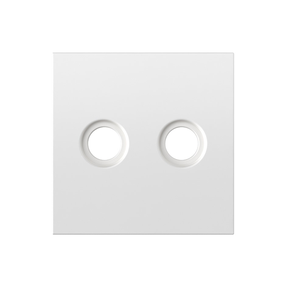 Tapa para toma R-TV+SAT universal blanco mate | Simon 360 blanco mate