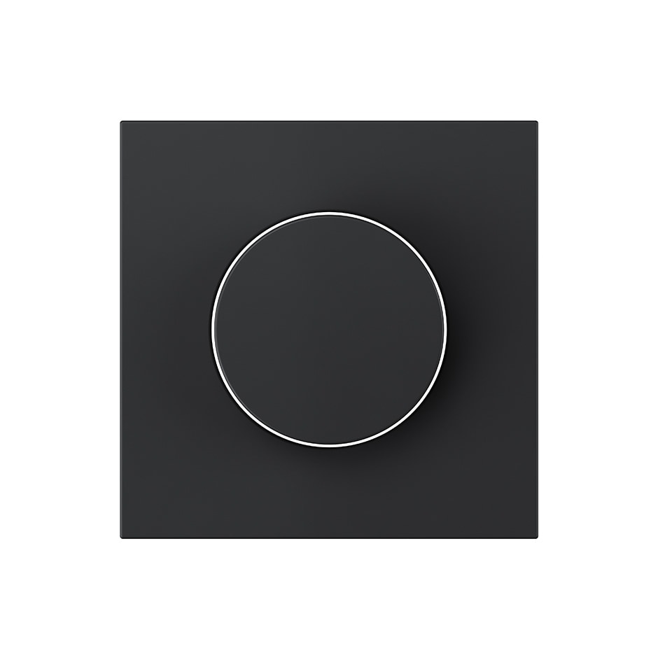 Tapa para mecanismo eletr�nicos giratorios negro mate | Simon 360 negro mate