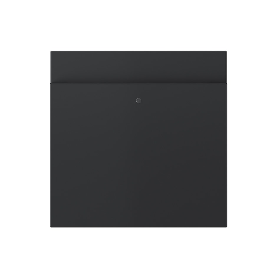 Tapa con visor para interruptor de tarjeta negro mate | Simon 360 negro mate