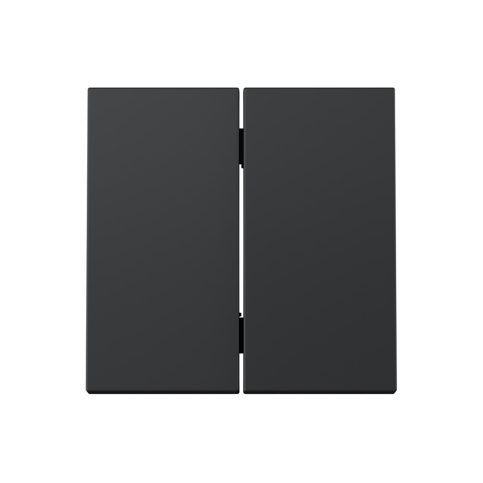 Tecla doble para mecanismo doble cruce basculante negro mate | Simon 360 negro mate