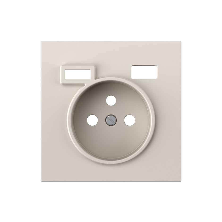 Tapa para toma francesa + 2USB A+C arena mate | Simon 360 arena mate