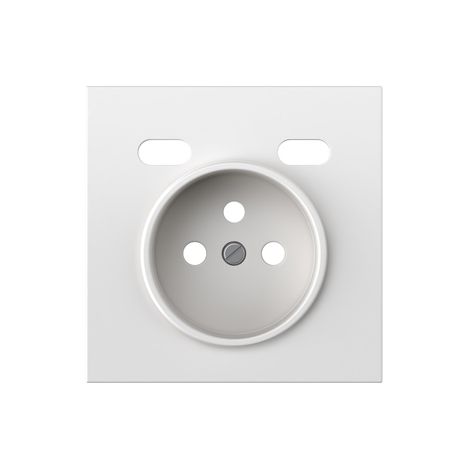Tapa para toma francesa + 2USB C+C blanco mate | Simon 360 blanco mate