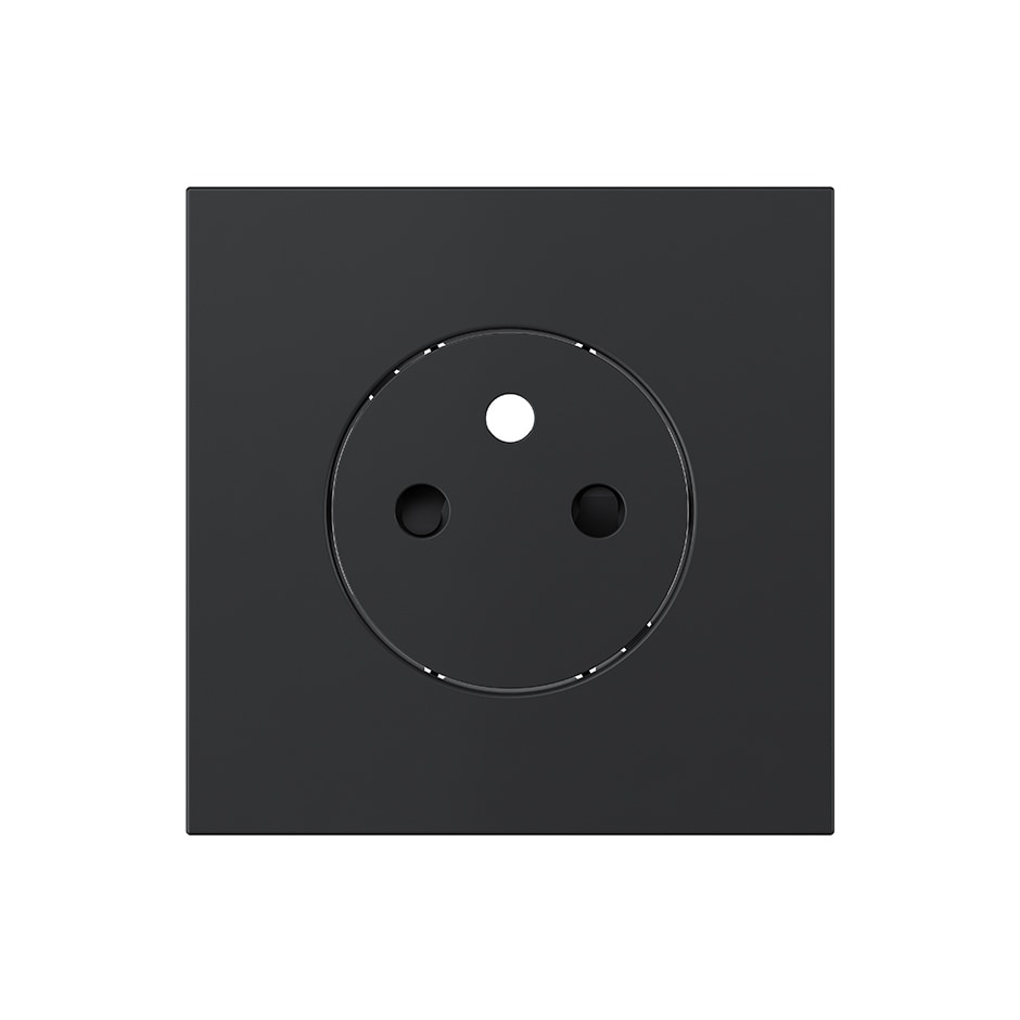 Tapa para toma francesa CLEAN modular negro mate | Simon 360 negro mate