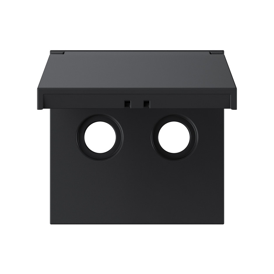 Tapa para toma R-TV+SAT universal IP44 negro mate | Simon 360 negro mate