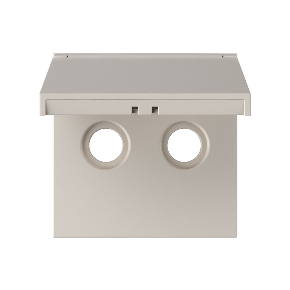 Tapa para toma R-TV+SAT universal IP44 arena mate | Simon 360 arena mate