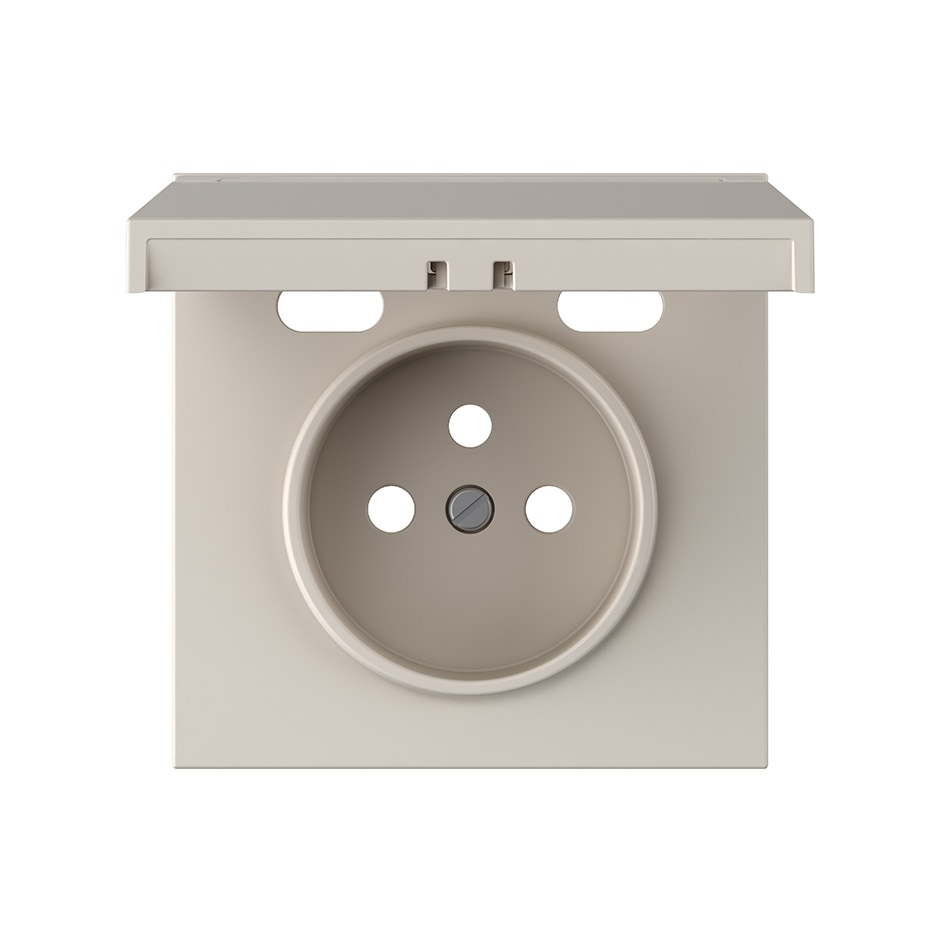 Tapa para toma francesa + 2USB C+C IP44 arena mate | Simon 360 arena mate