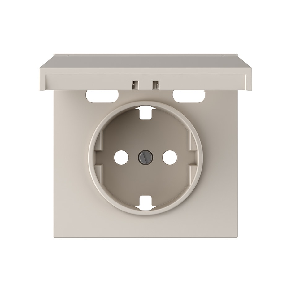 Tapa para schuko + 2USB C+C IP44 arena mate | Simon 360 arena mate