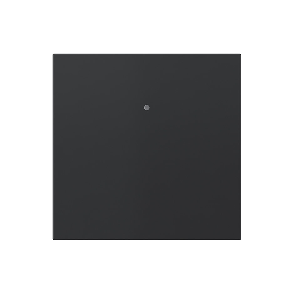 Tecla individual con visor para mecanismo pulsante negro mate | Simon 360 negro mate
