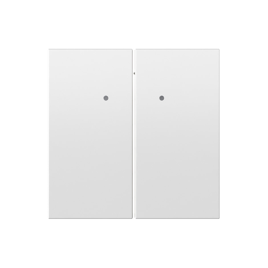Tecla doble con visor para mecanismo pulsante blanco mate | Simon 360 blanco mate