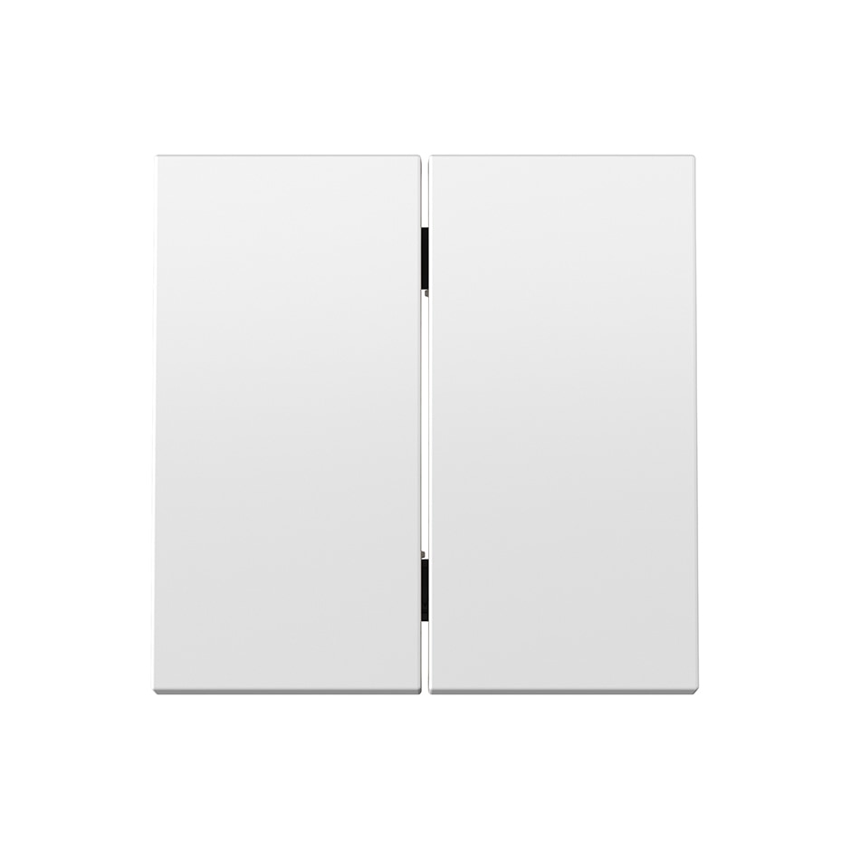 Tecla doble para mecanismo pulsante blanco mate | Simon 360 blanco mate